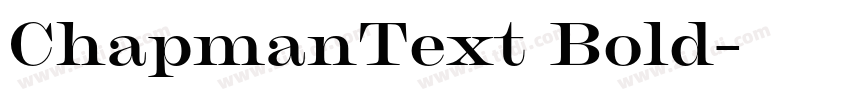 ChapmanText Bold字体转换 ChapmanText Bold字体转换